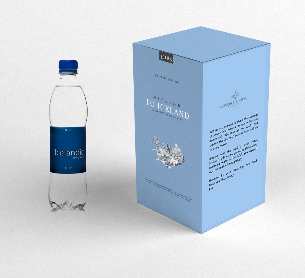 4 Bottles of Icelandic Spring Water to support our Mission